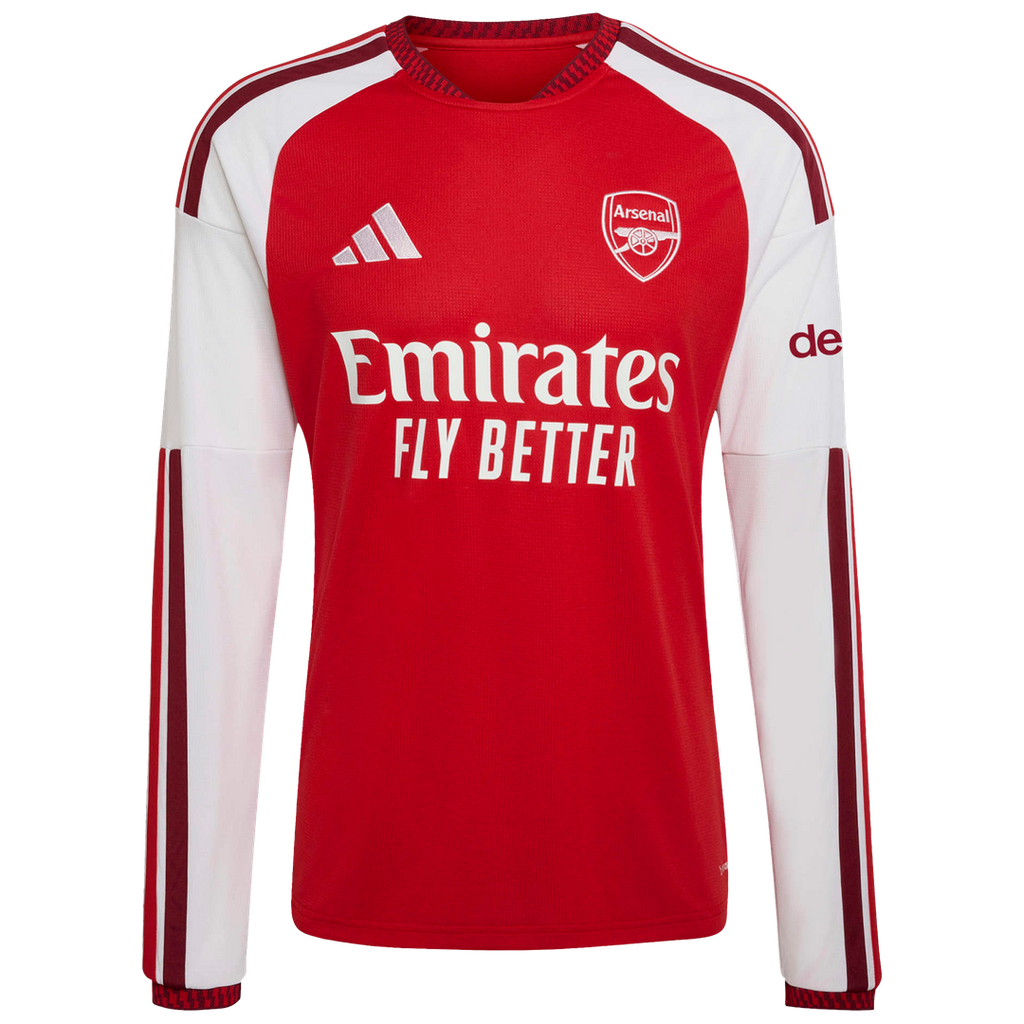 Arsenal adidas 2026/27 Home Replica Long Sleeve Jersey - Red