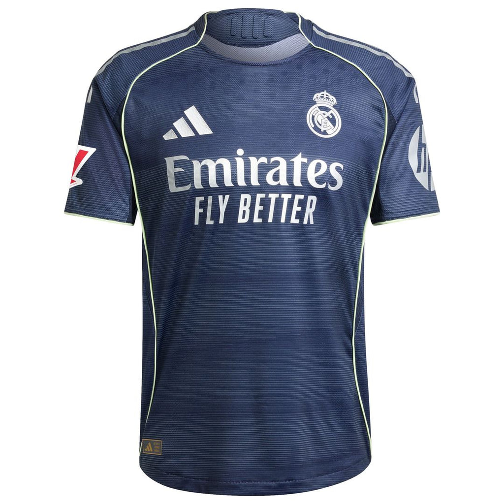 Real Madrid adidas 2025/26 Away Authentic Custom Jersey - Blue