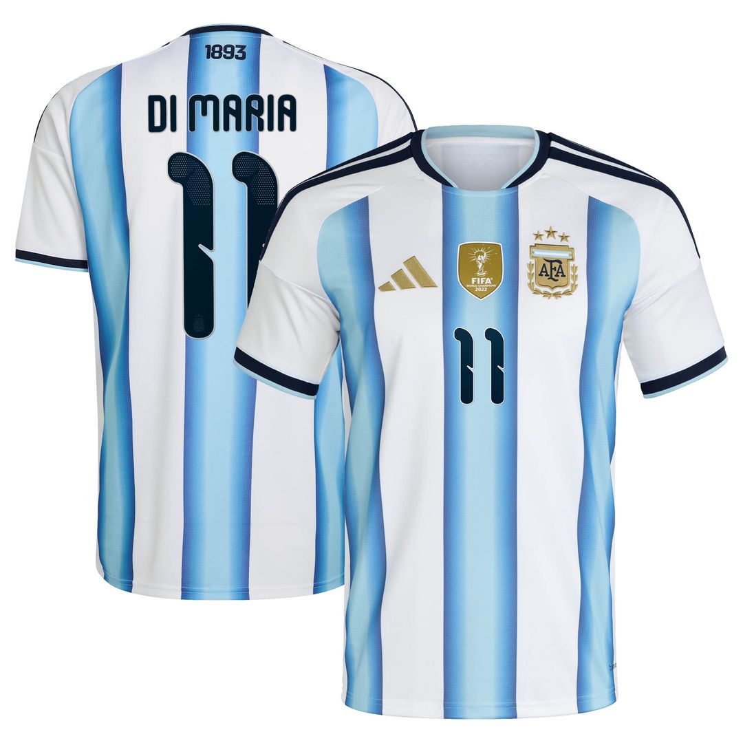 Angel Di Maria Argentina National Team adidas 2026 Away Replica Jersey - Black