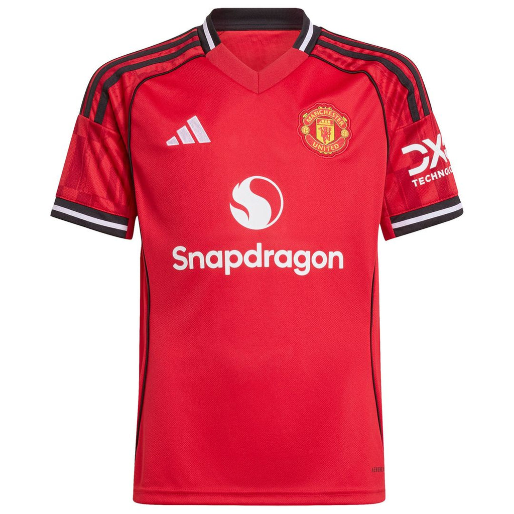 Bruno Fernandes Manchester United adidas Youth Home 2025/26 Replica Player Jersey - Red
