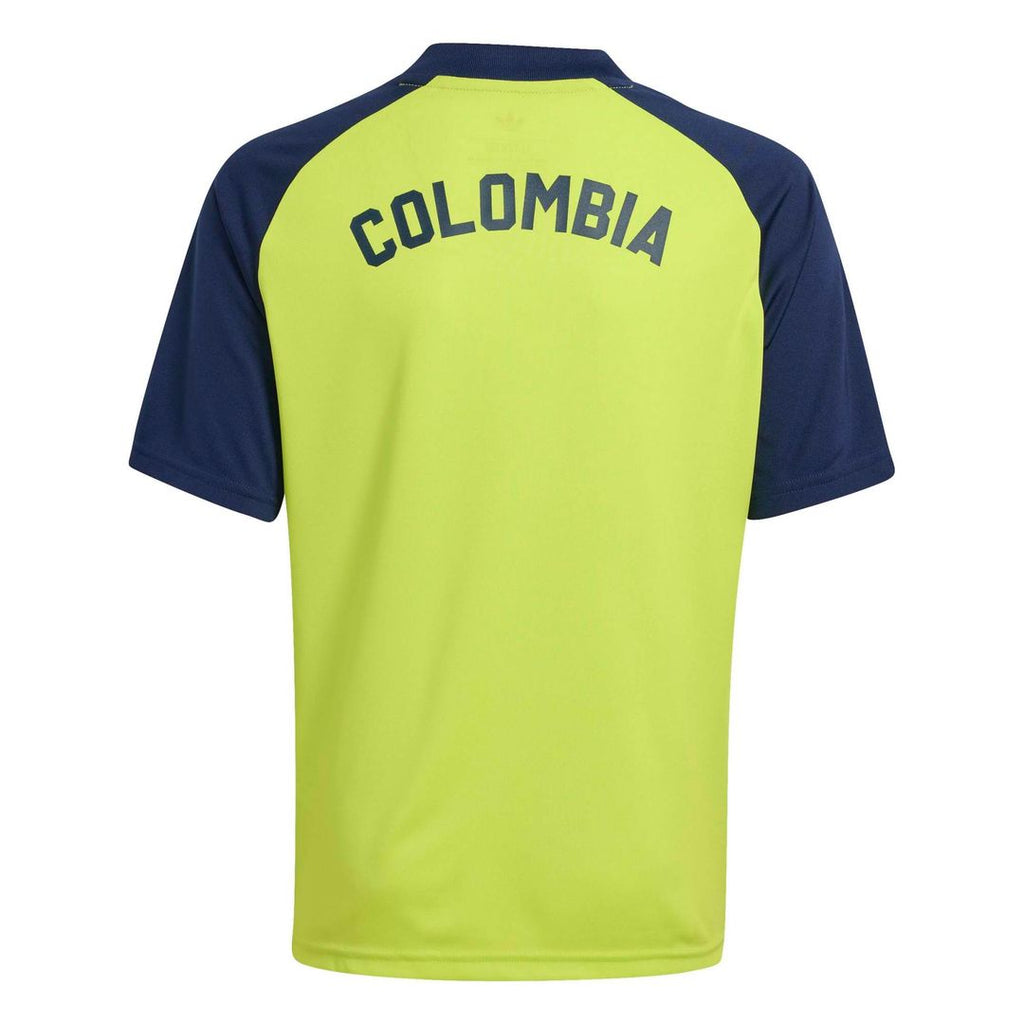 Colombia National Team adidas Youth 2026 Pre-Match Top - Yellow