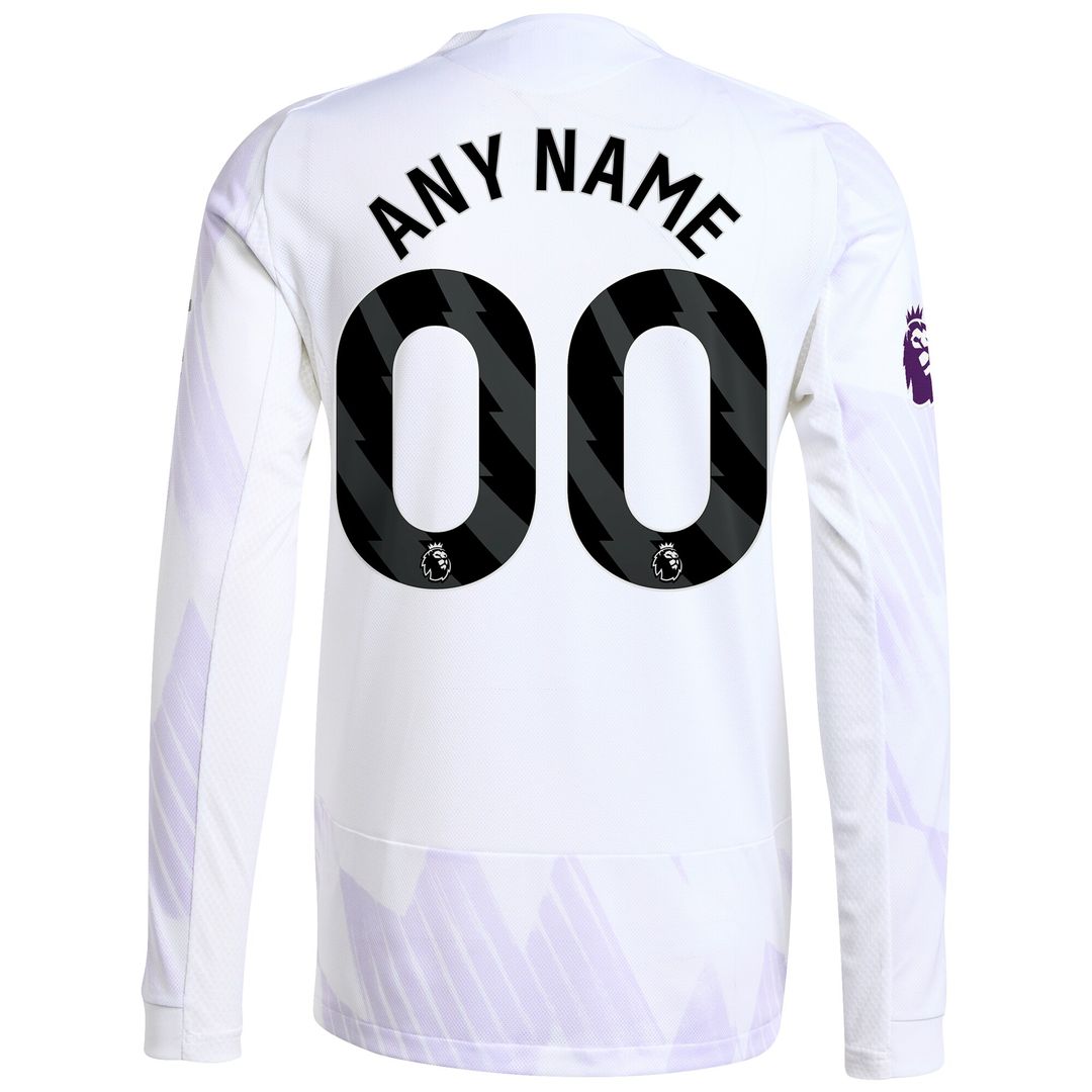 Manchester United adidas Home 2025/26 Custom Authentic Long Sleeve Jersey - Red