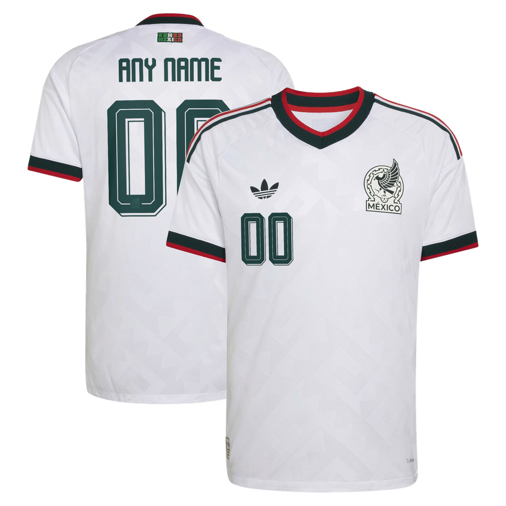 Mexico National Team adidas 2026 Away On-Field Authentic Custom Jersey - White