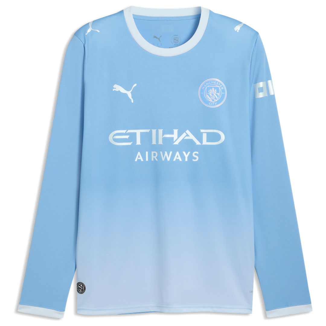 Erling Haaland Manchester City Puma 2026/27 Home Replica Long Sleeve Jersey - Light Blue