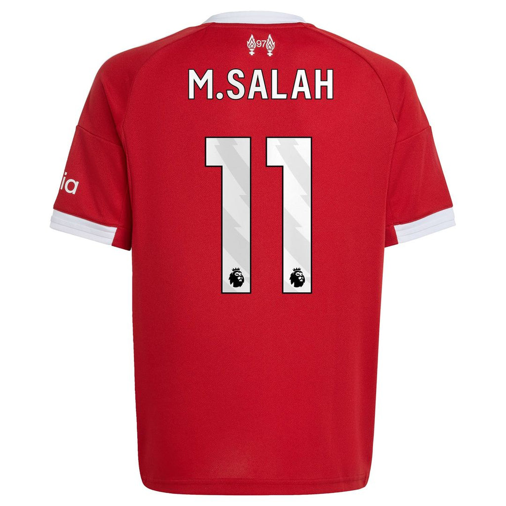 Mohamed Salah Liverpool adidas Youth 2025/26 Home Replica Jersey - Red