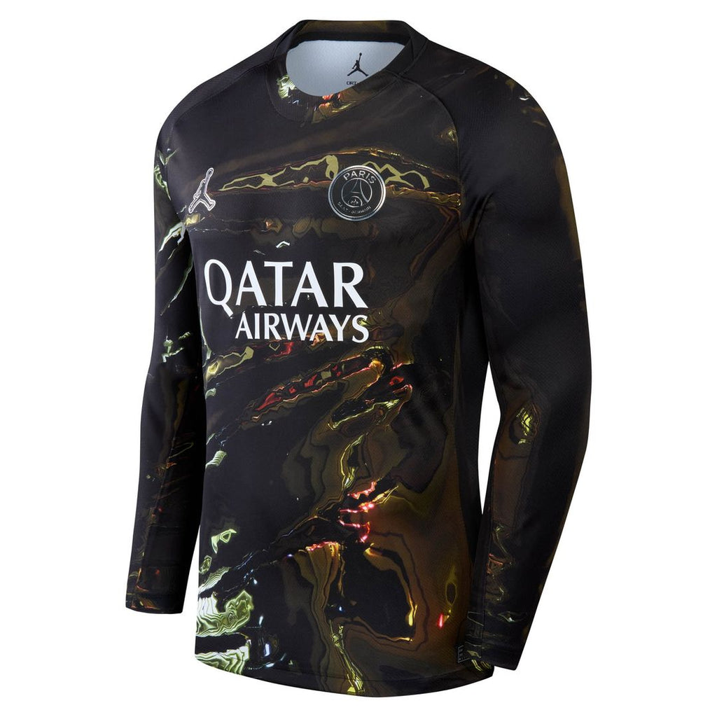 Paris Saint-Germain Jordan Brand 2025/26 Fifth Stadium Replica Long Sleeve Jersey - Black