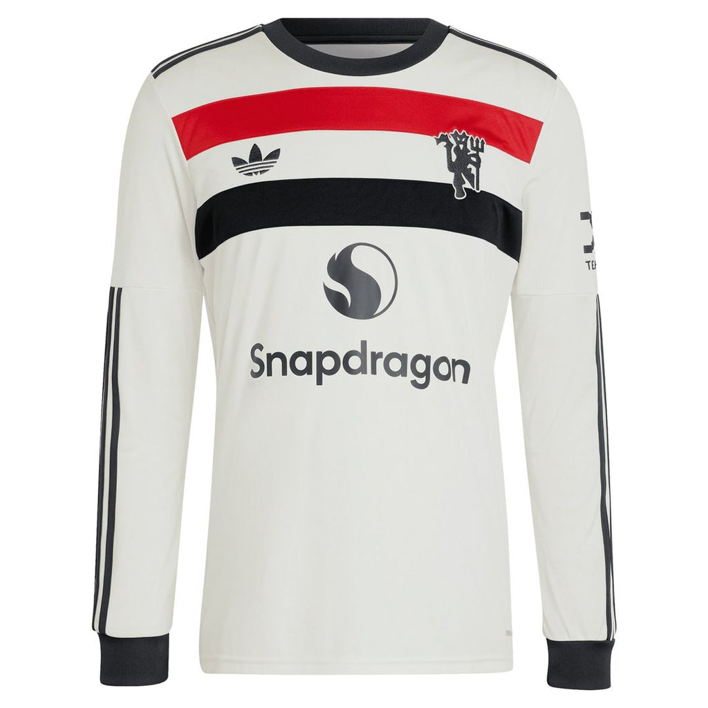 Marcus Rashford Manchester United adidas Originals  2024/25 Third Replica Long Sleeve Jersey - Cream