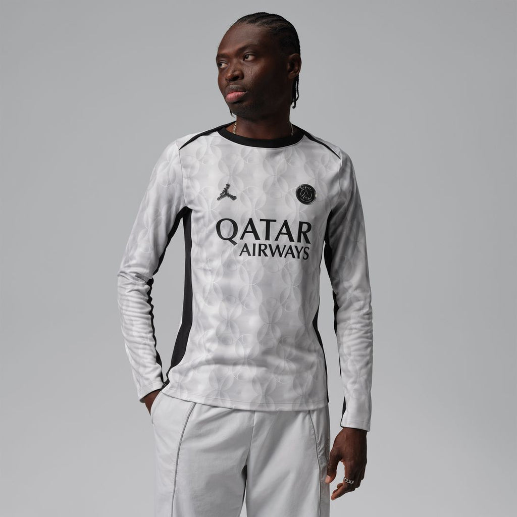 Paris Saint-Germain Jordan Brand Men's Long Sleeve Pre-Match Dri-FIT Top - Black