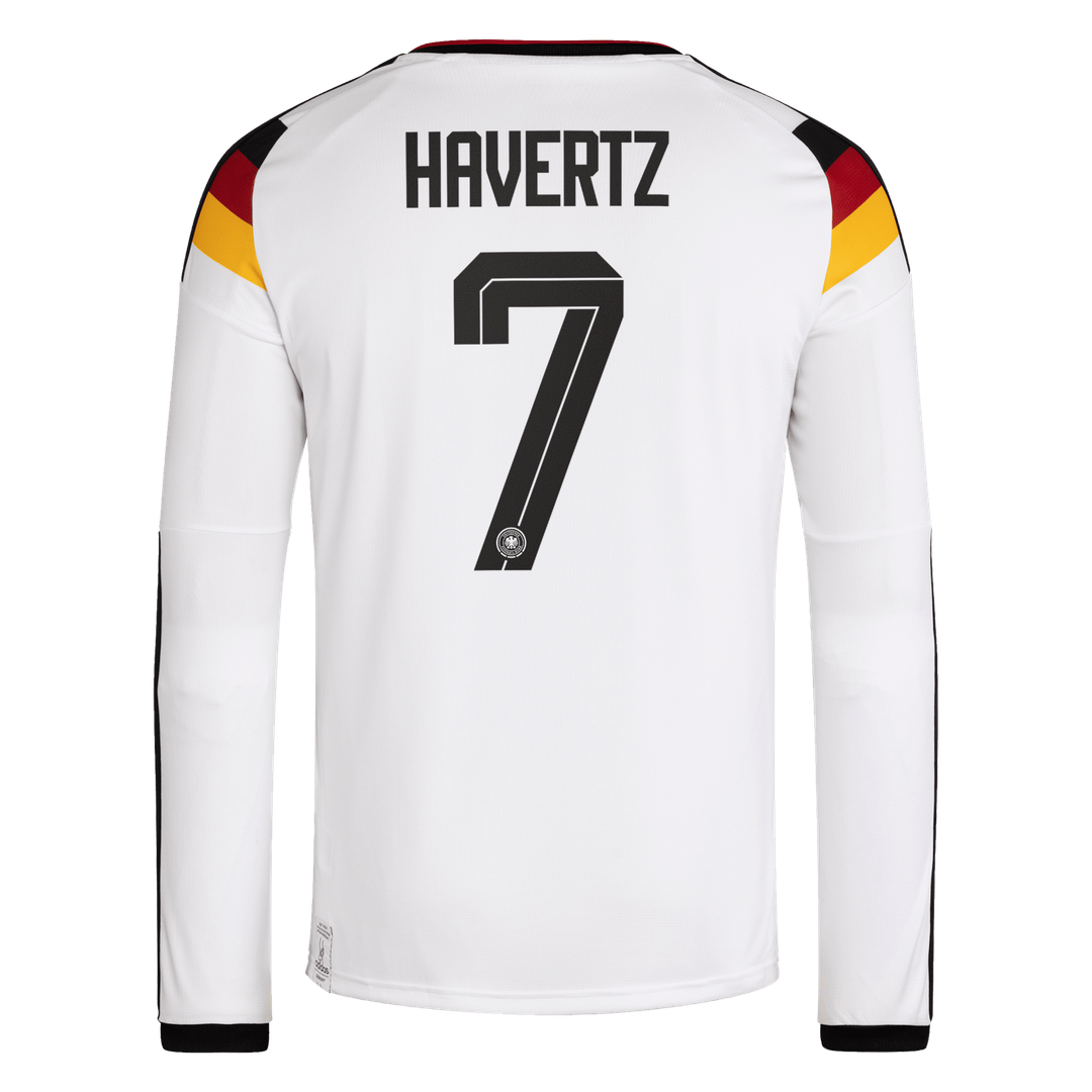 Kai Havertz Germany National Team adidas 2026 Away Replica Long Sleeve Jersey - Navy