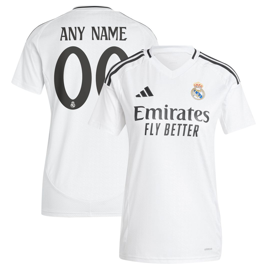 Real Madrid adidas Originals Women's 2024/25 Third Replica Custom Jersey - Charcoal