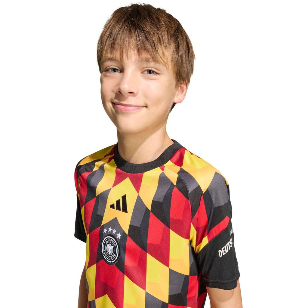 Germany National Team adidas Youth 2026 Pre-Match Top - Turquoise