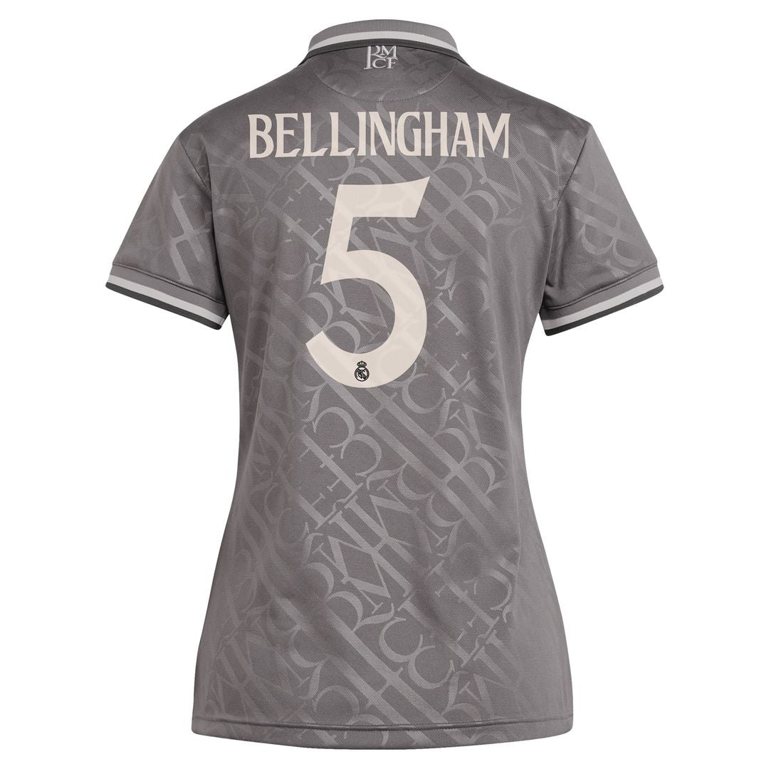 Jude Bellingham Real Madrid adidas Women's 2024/25 Home Replica Player Jersey - White